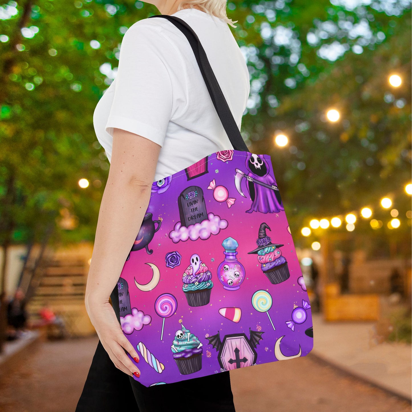 Haunted Sugar Rush Canvas Tote Bag