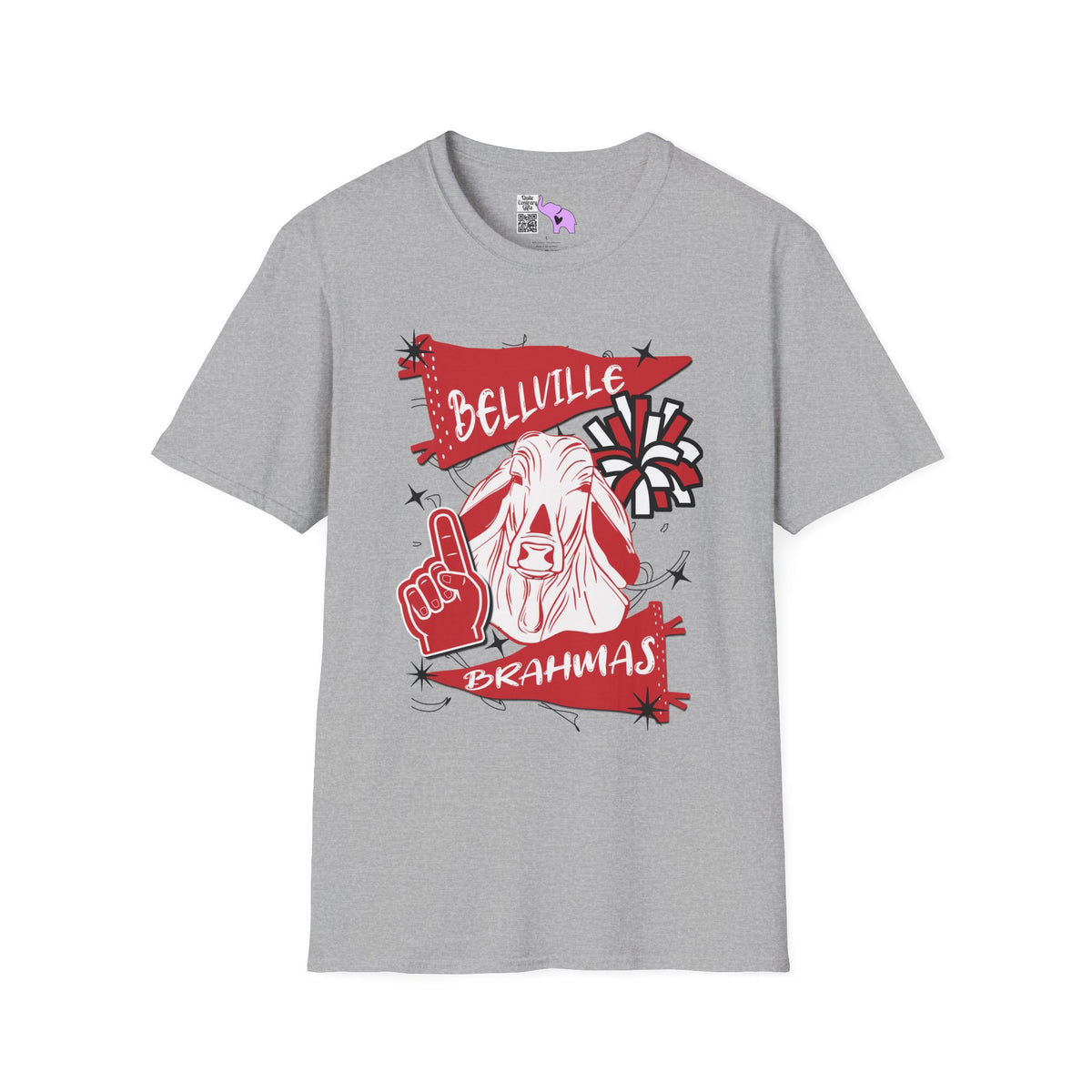 Bellville Brahmas #1 Adult T-shirt