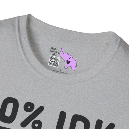 50% IDK 50% IDC Adult T-shirt