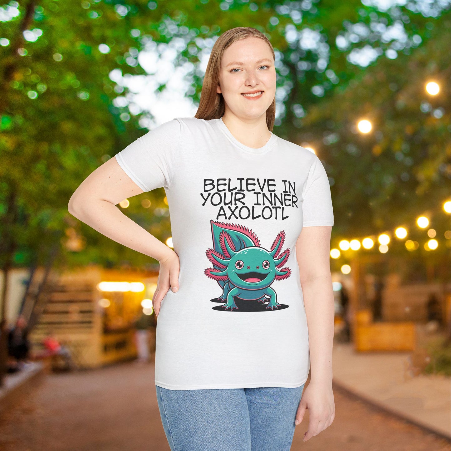 Believe In Your Inner Axolotl Adult T-shirt