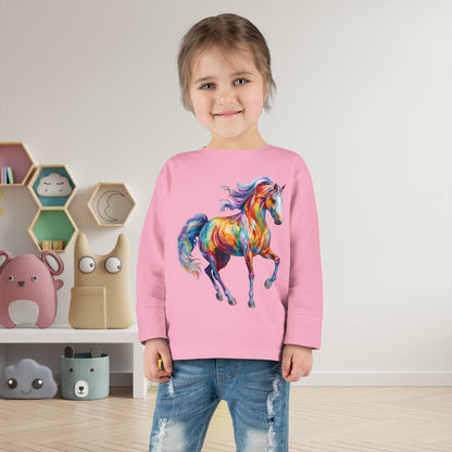 Dreamscape Stallion Toddler Long Sleeve Tee