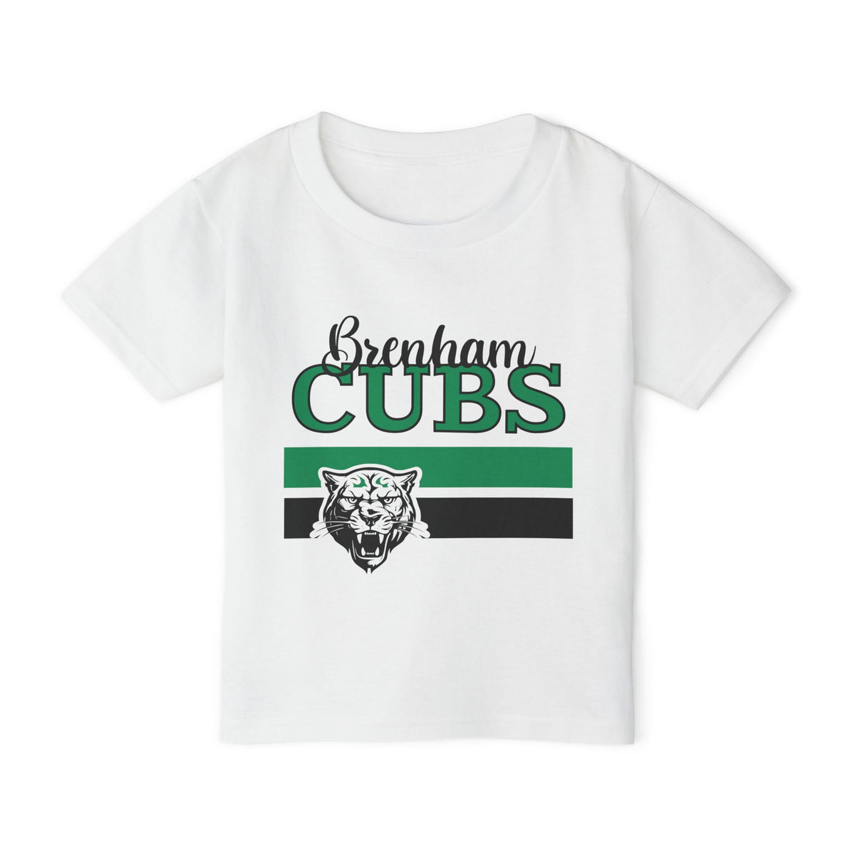 Brenham Cubs w/Mascot & Stripes Heavy Cotton™ Toddler T-shirt