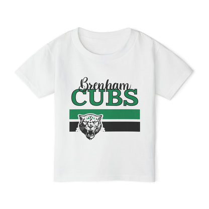 Brenham Cubs w/Mascot & Stripes Heavy Cotton™ Toddler T-shirt