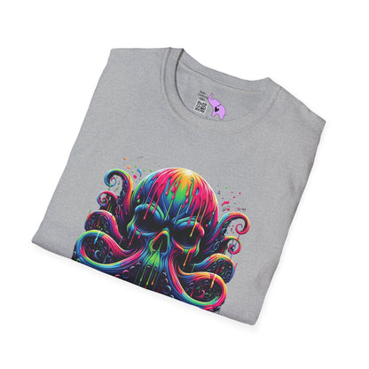 Colorful Skeleton Octopus Adult T-shirt