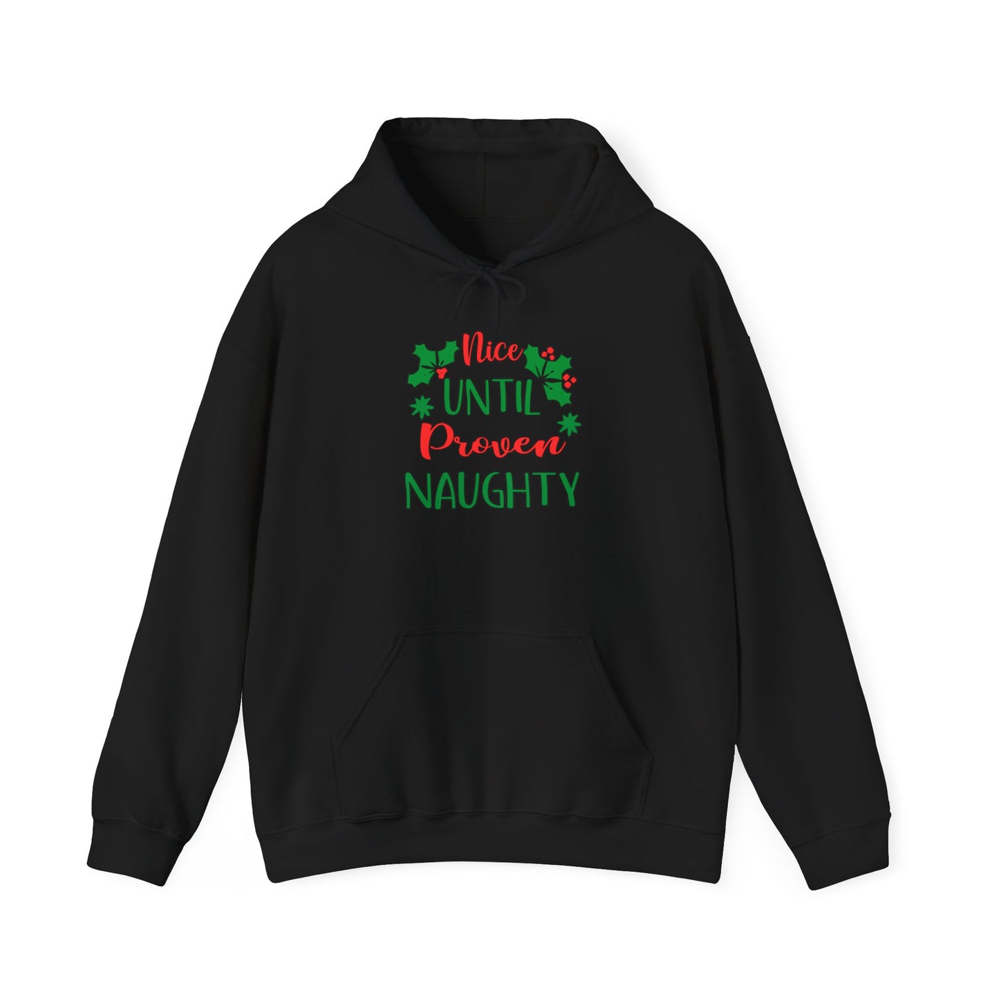 Nice Until Proven Naughty Adult Heavy Blend™ Hooded Sweatshirt