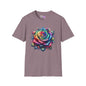 Colorful Rose Adult T-shirt
