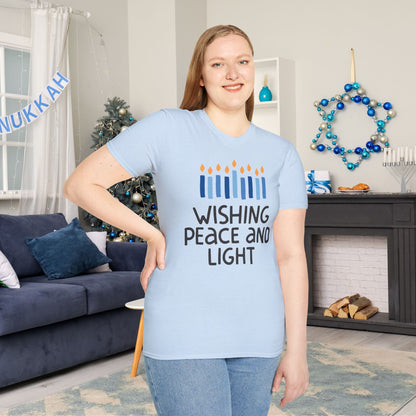 Hanukkah Wishing Peace & Light T-shirt