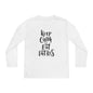 Keep Calm & Eat Latkes Youth Long Sleeve Tee