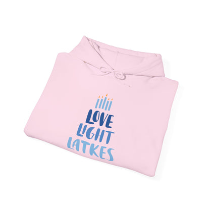 Hanukkah Love Light Latkes Adult Heavy Blend™ Hooded Sweatshirt