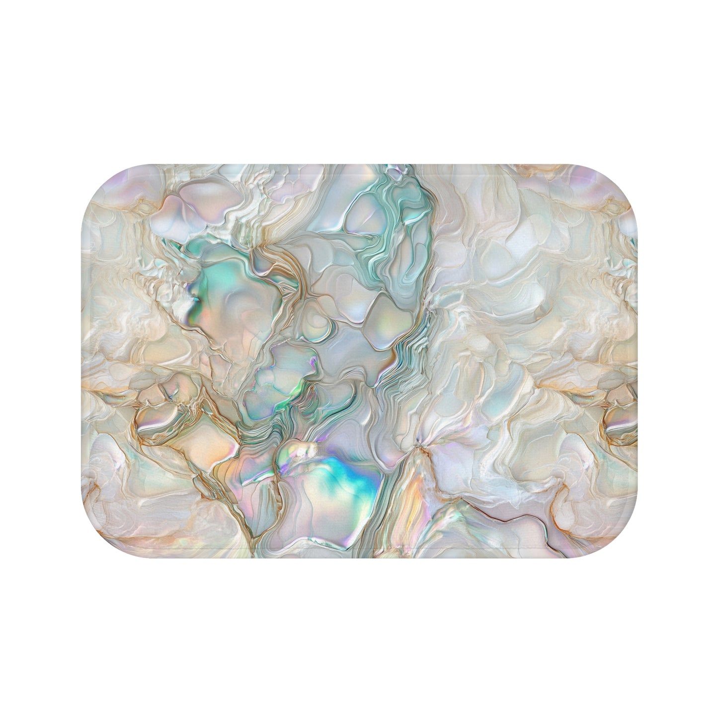 Green Opalescent Dreams Bath Mat