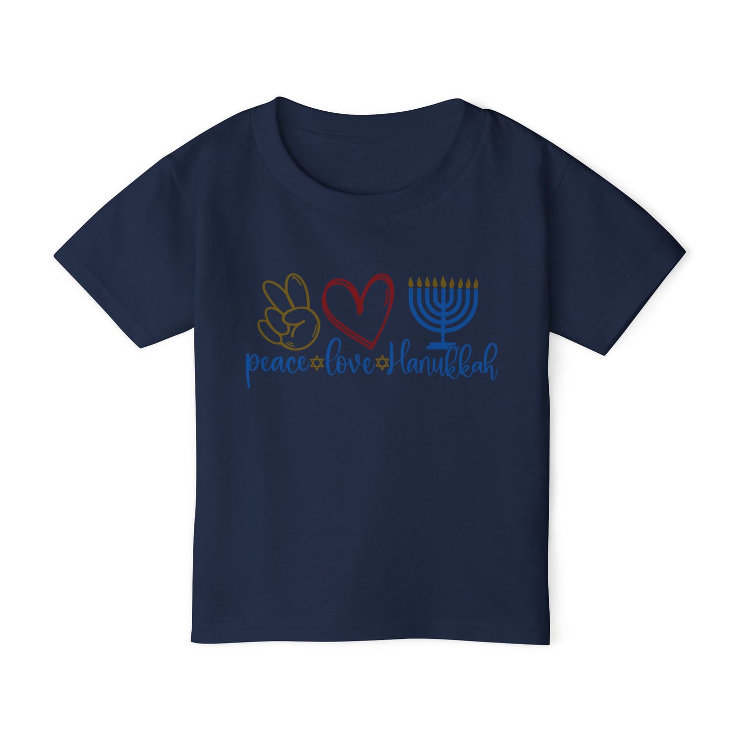 Peace Love Hanukkah Heavy Cotton™ Toddler T-shirt