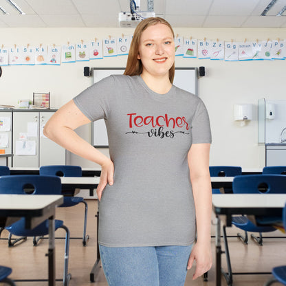 Teacher Vibes Adult T-shirt