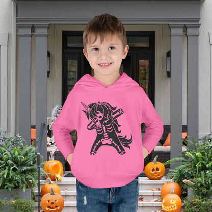 Dabbing Unicorn Skeleton Toddler Hoodie