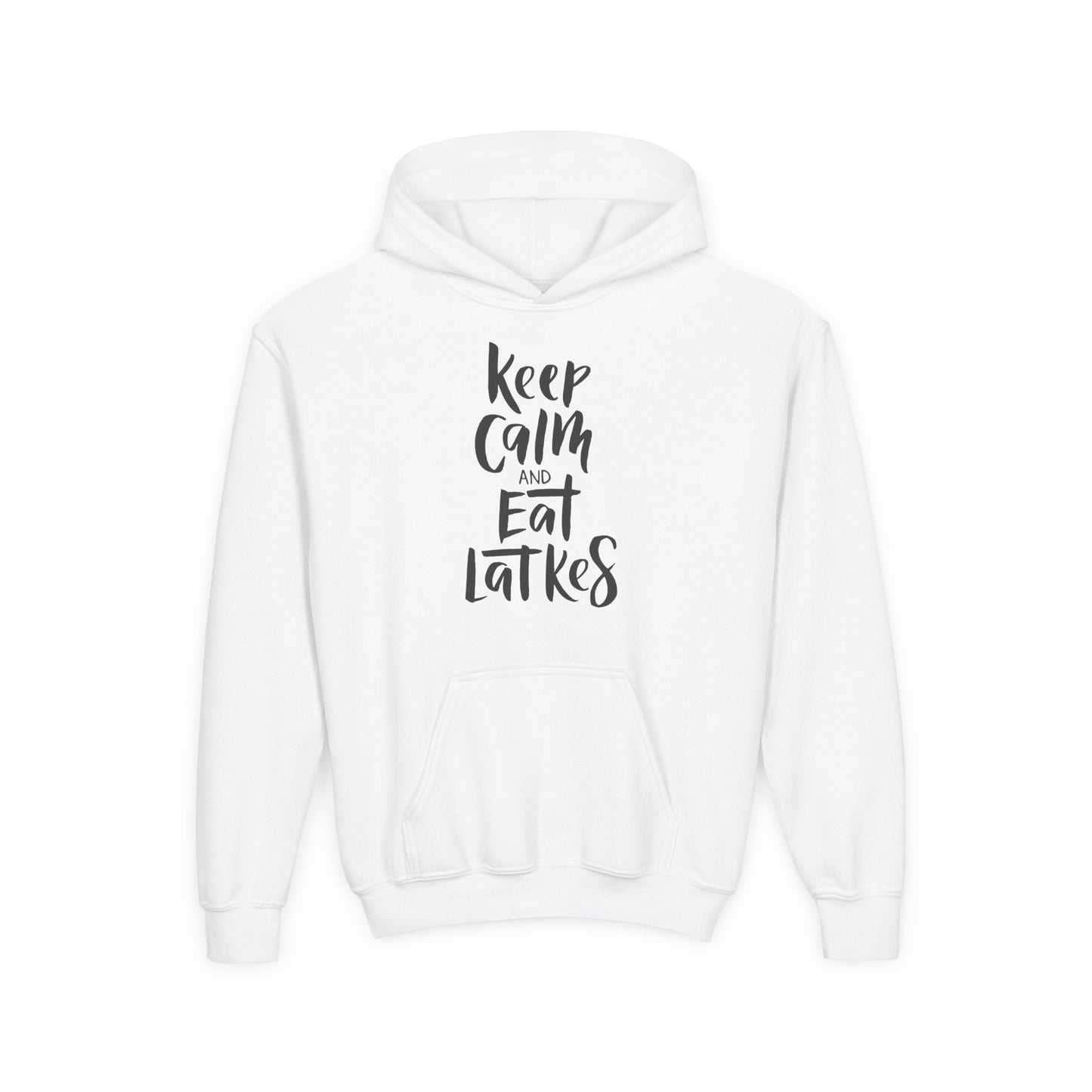 Keep Calm & Eat Latkes Youth Hoodie