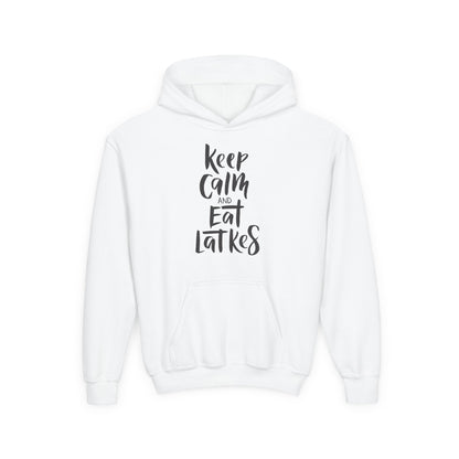 Keep Calm & Eat Latkes Youth Hoodie
