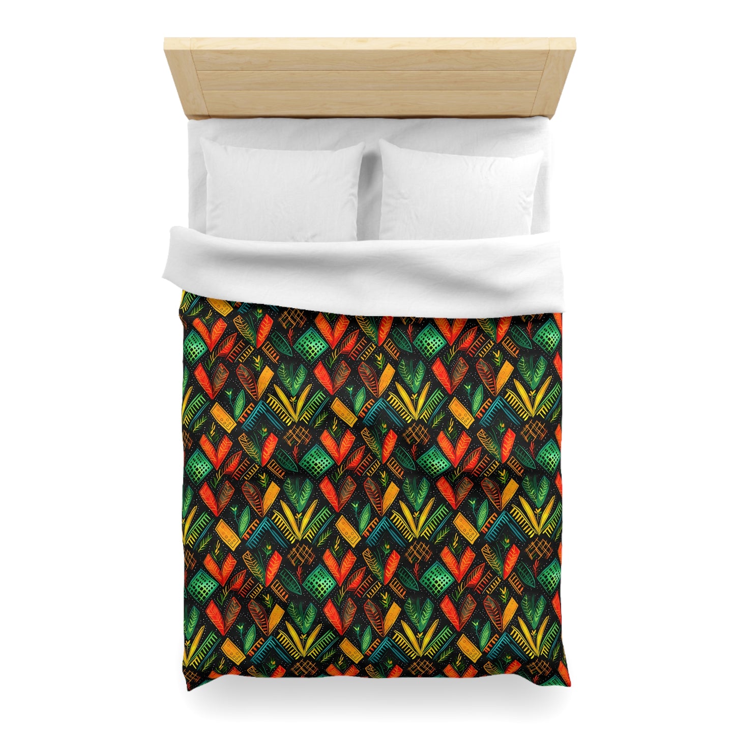 Kujichagulia Waves Microfiber Duvet Cover