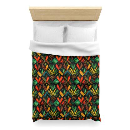 Kujichagulia Waves Microfiber Duvet Cover