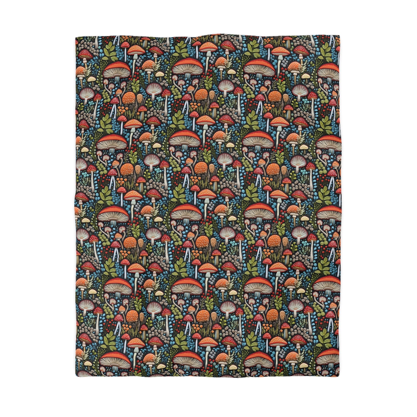 Shroom Bloom Microfiber Duvet Cover