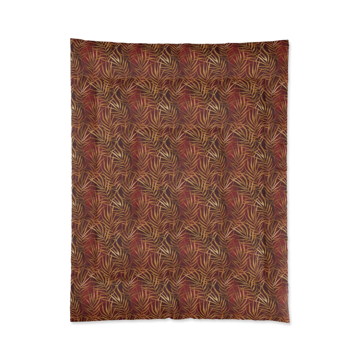 Crimson Palm Veil Basic Bedding Set