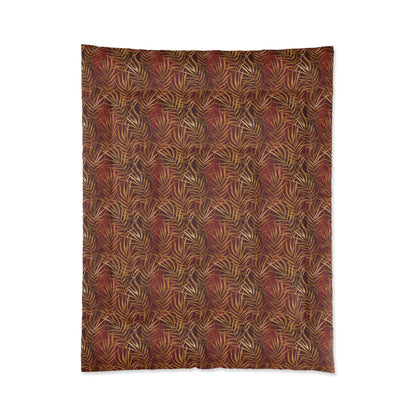 Crimson Palm Veil Basic Bedding Set