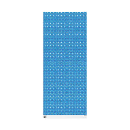 Blue/White Star of David Hanukkah Wrapping Paper