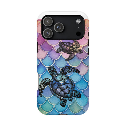 Sea Turtle Silhouette MagSafe® Compatible Tough Case for iPhone