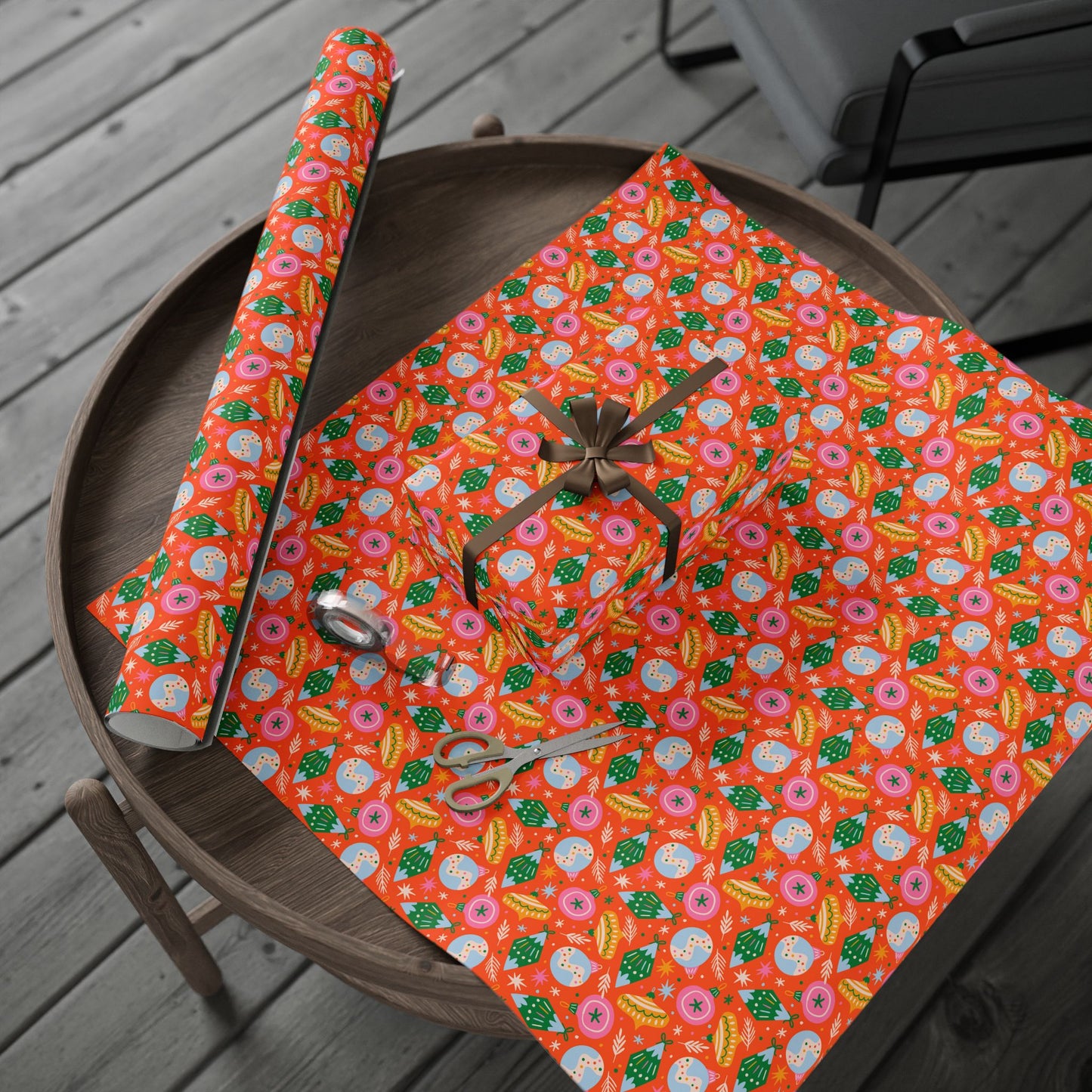 Yuletide Baubles Wrapping Paper