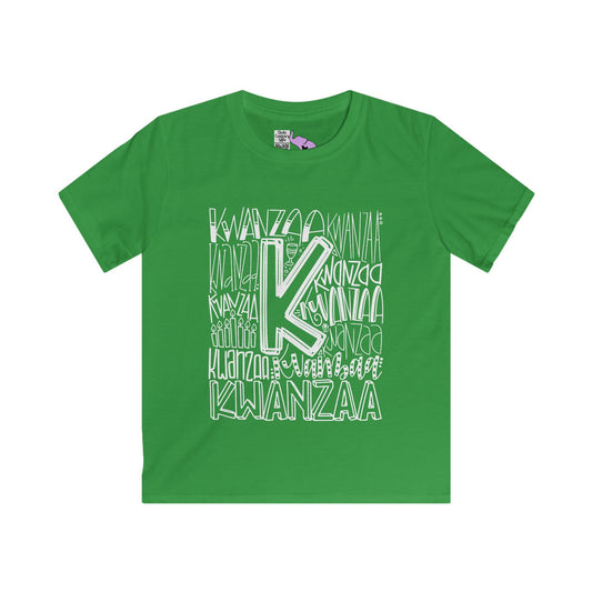 Kwanzaa Wordcloud Youth Softstyle Tee