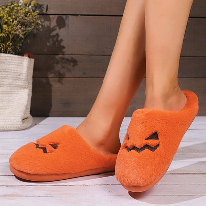 Cozy Indoor Pumpkin Slippers