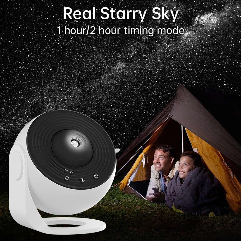 Night Light Galaxy Projector 360 Degree Starry Sky Rotating Planetarium Lamp