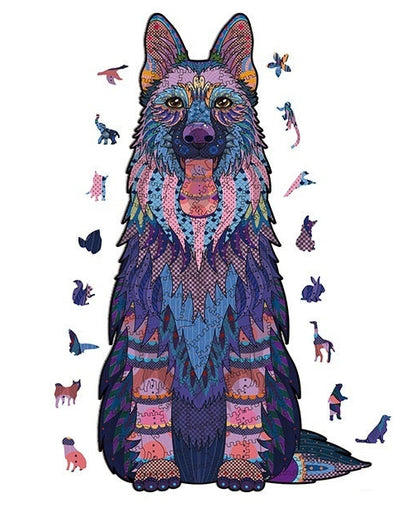 Mystic Wolf Wooden Puzzle
