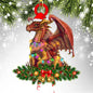 Christmas Dinosaur and Dragon Acrylic Ornaments