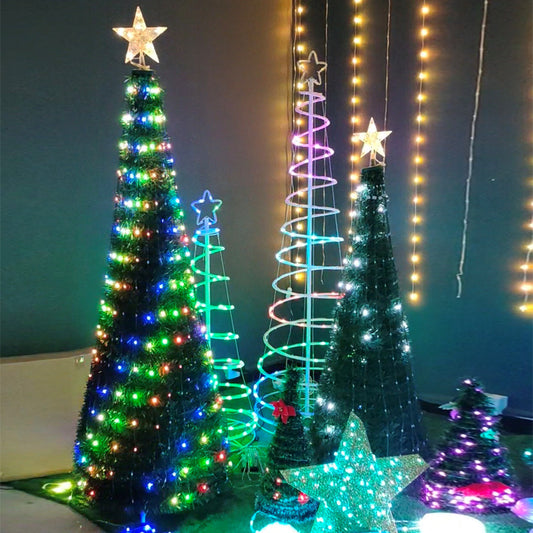 LED Spiral Christmas Tree Display