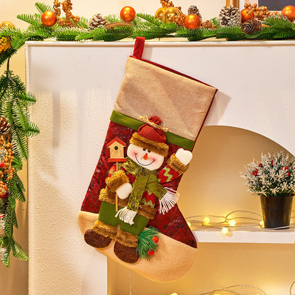 Jolly Trio Christmas Stockings – Santa, Reindeer & Snowman 3D Set