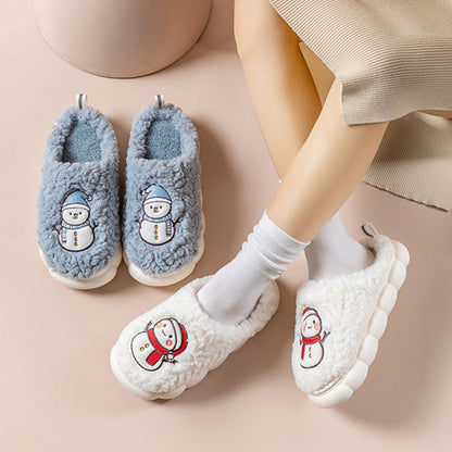 Cute Snowman Indoor Slippers