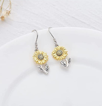 Sunflower Dangle Earrings