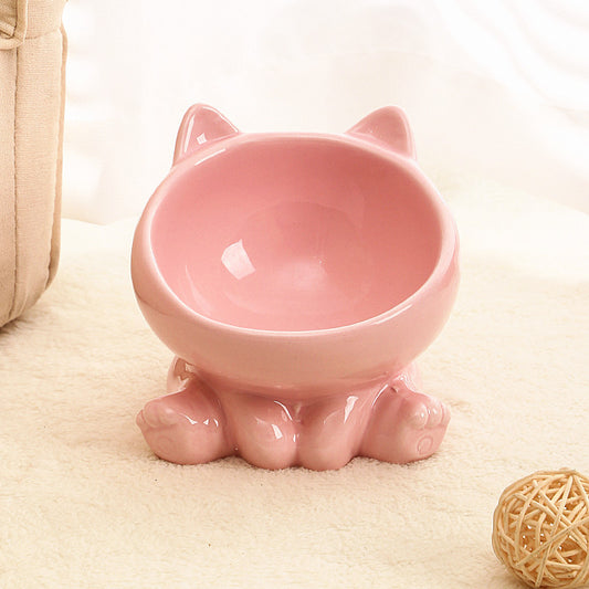 Elevated Ceramic Cat Food & Water Bowl