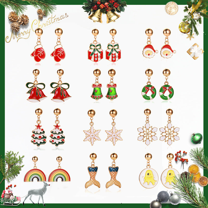 Festive Mix Dangly Earrings