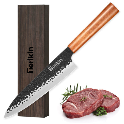 Professional 9" Japanese, Kiritsuke, or Santoku Chef Knife, German High Carbon Stainless Steel