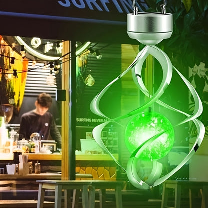 Wind Spinner Solar LED Light Decor