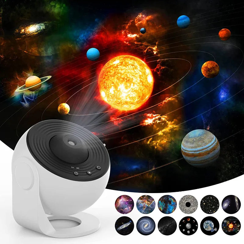 Night Light Galaxy Projector 360 Degree Starry Sky Rotating Planetarium Lamp