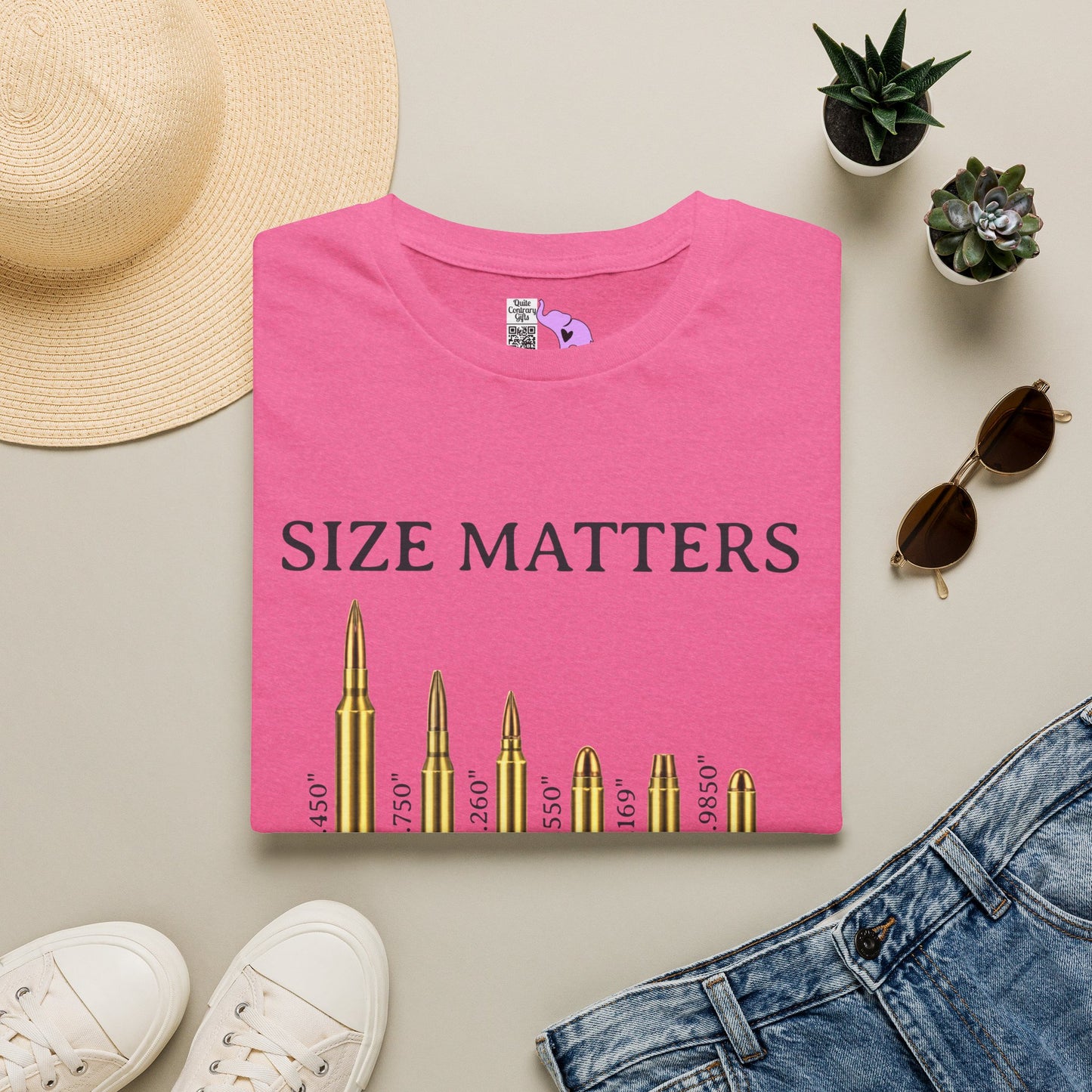 Size Matters (Ammo) Adult T-shirt