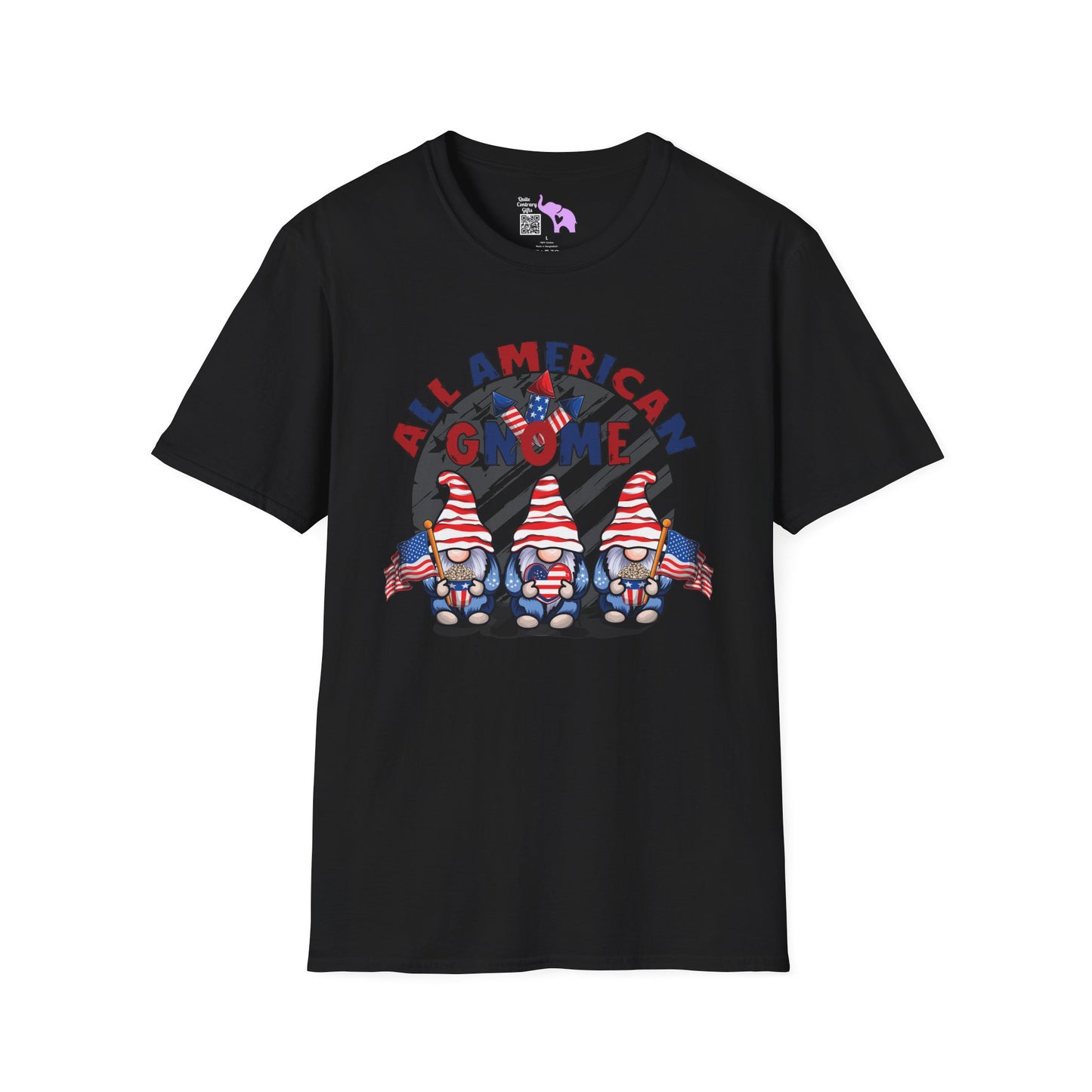 All American Gnome Adult T-shirt