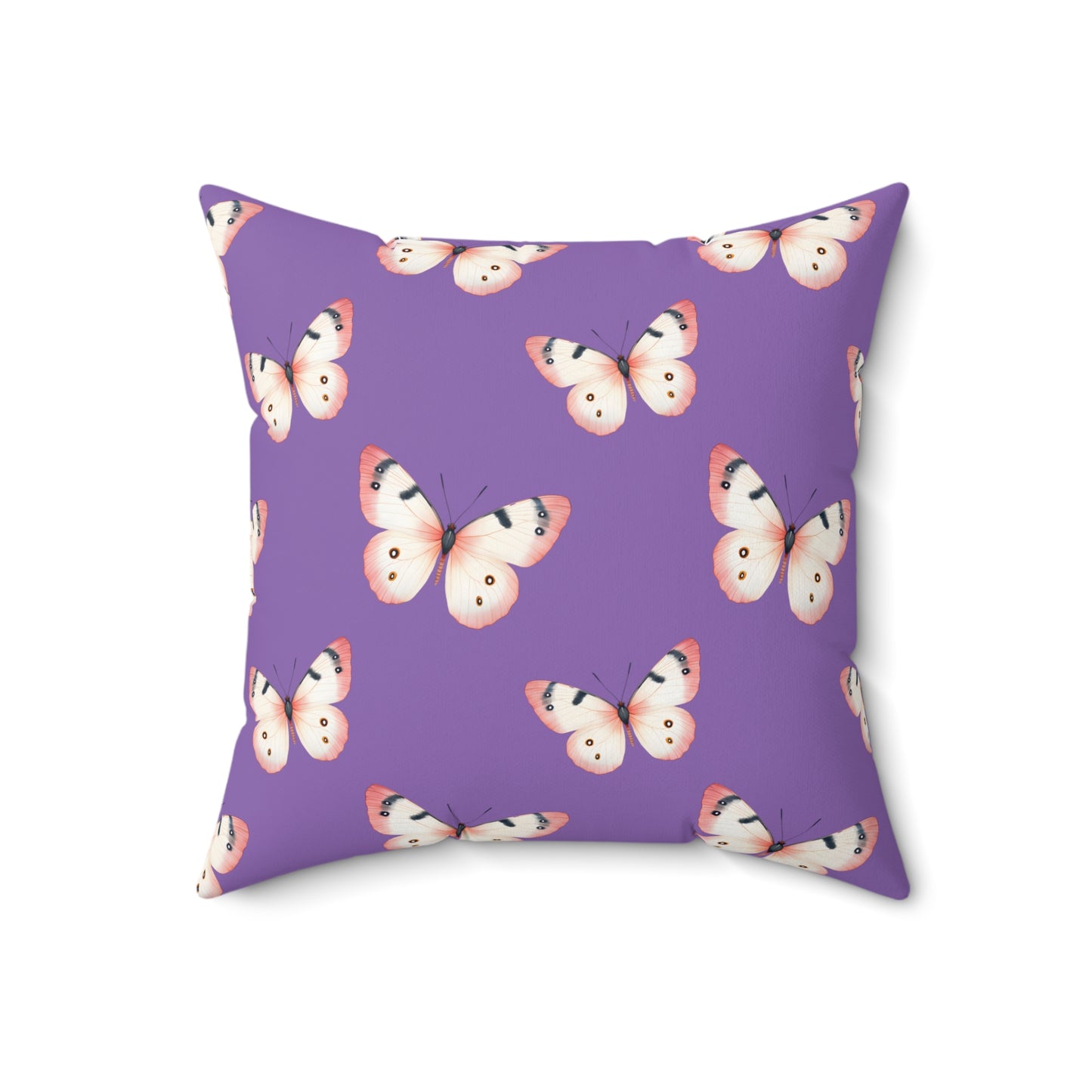Lavender Flutter Throw Pillow