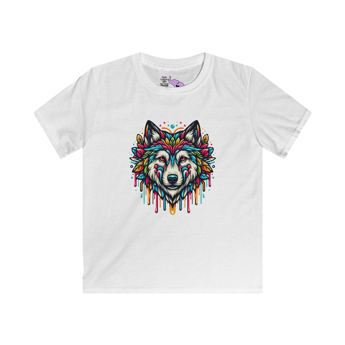 Colorful Wolf 2 Youth Softstyle Tee
