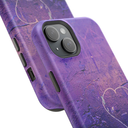 Purple Heart Wall MagSafe® Compatible Tough Case for iPhone