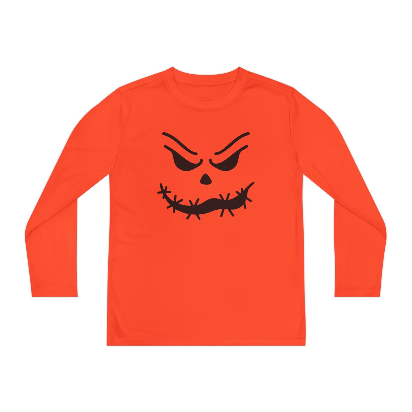 Loopy Jack-O-Lantern Youth Long Sleeve Tee