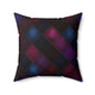 Velvet Patchwork Print Throw Pillow