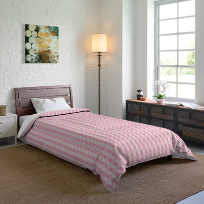 Dreamy Rose Gingham Comforter
