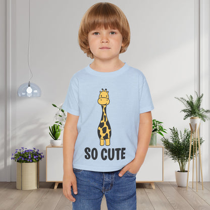 So Cute (Giraffe) Heavy Cotton™ Toddler T-shirt